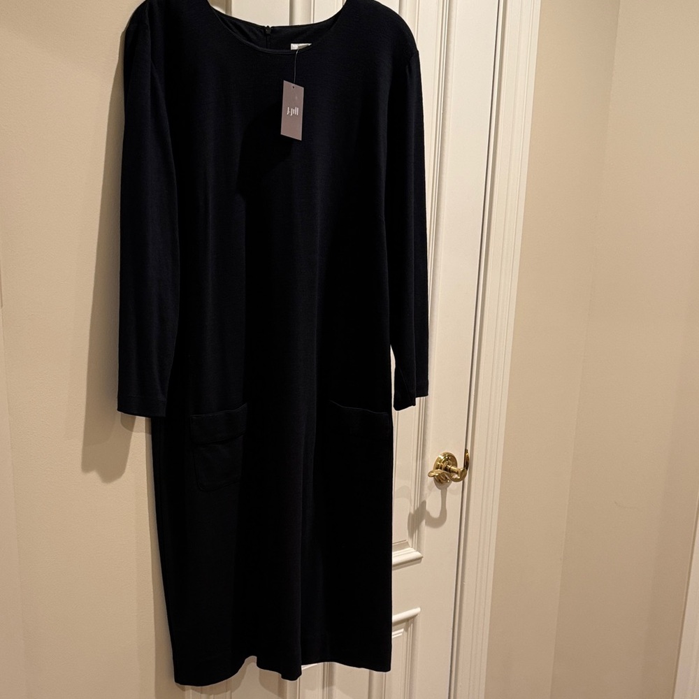 J. Jill Black Long Sleeve Dress